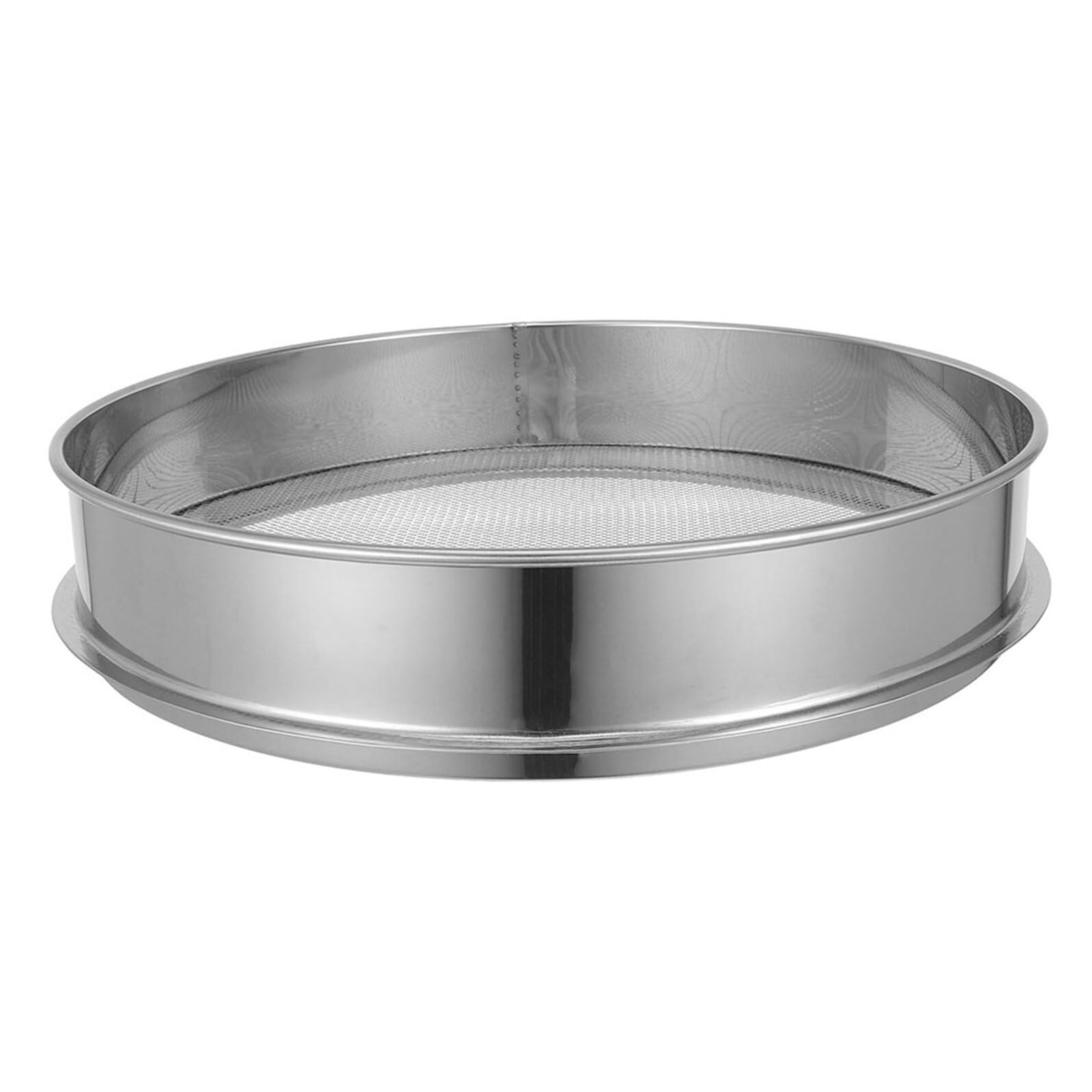 Toyvian Cedazo de Tierra para Compost de Acero Inoxidable de 35cm con Malla Grande para Separación de Rocas y Arena, Adecuado para Preparación de Suelo de Bonsáis