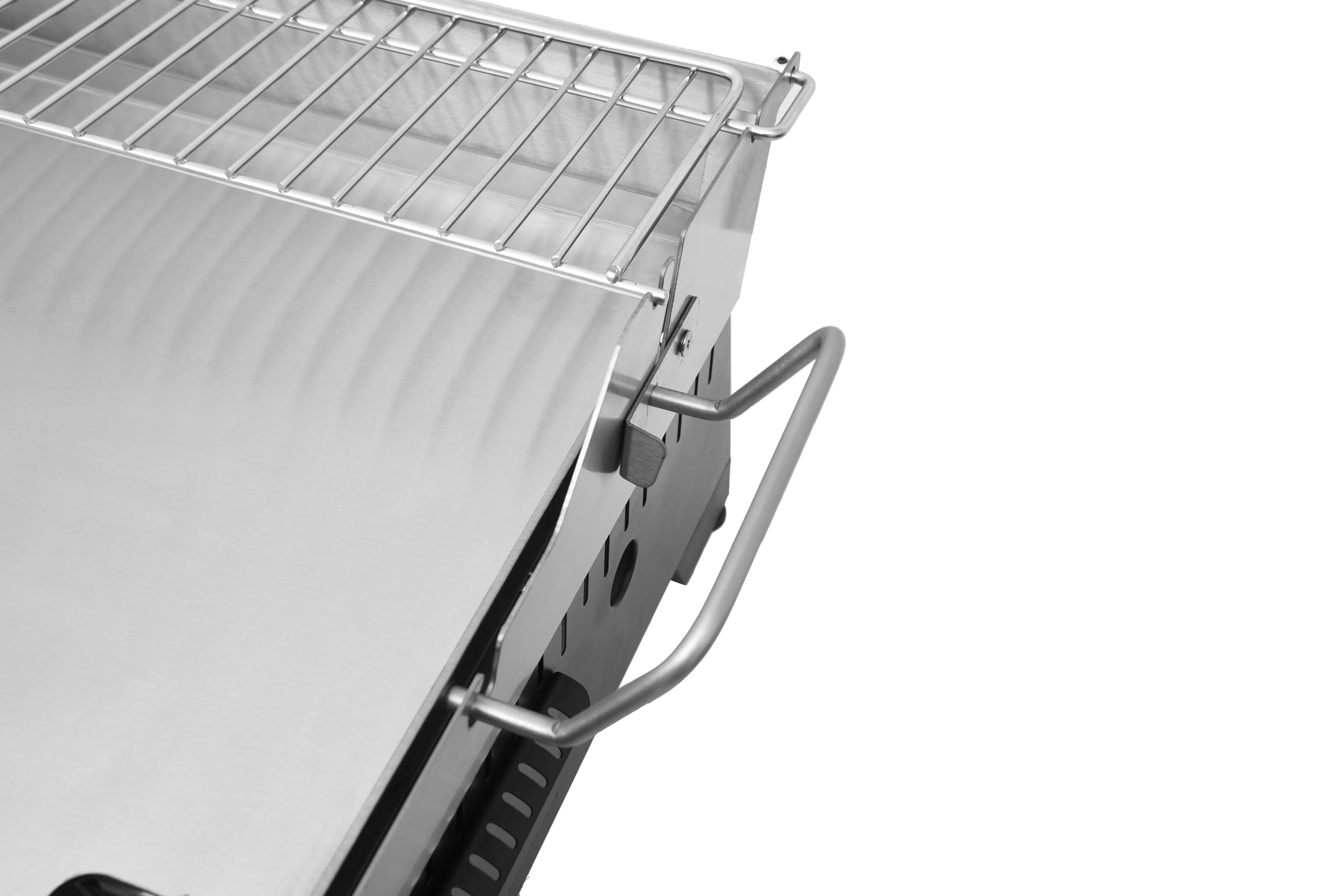METRO PROFESSIONAL Plancha de Gas Tornada 3 Quemadores, 61.5 x 32 cm, Acero Inoxidable, 7.5 kW, con Rejilla y Bandeja Recogegrasas