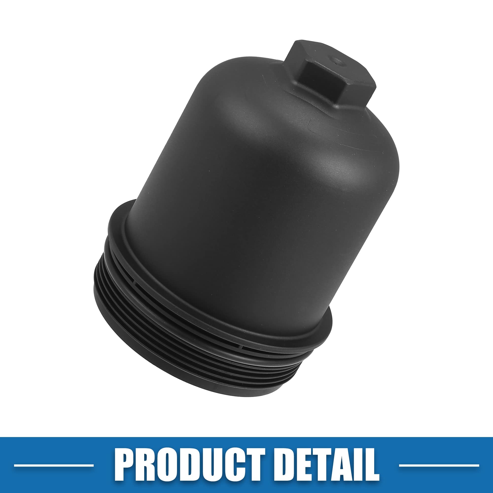 A ABSOPRO Tapa Carcasa Filtro Aceite Para Porsche Macan 15-18 1Pc | Negro, Plástico, 14.5X11Cm, Oe: 94610702275, Para Porsche Macan 3.0L
