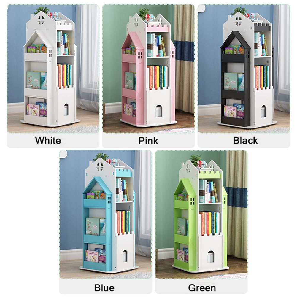 Amazon.com: TDVFGDF Castle Bookshelf, 360° Rotating Bookshelf Kids