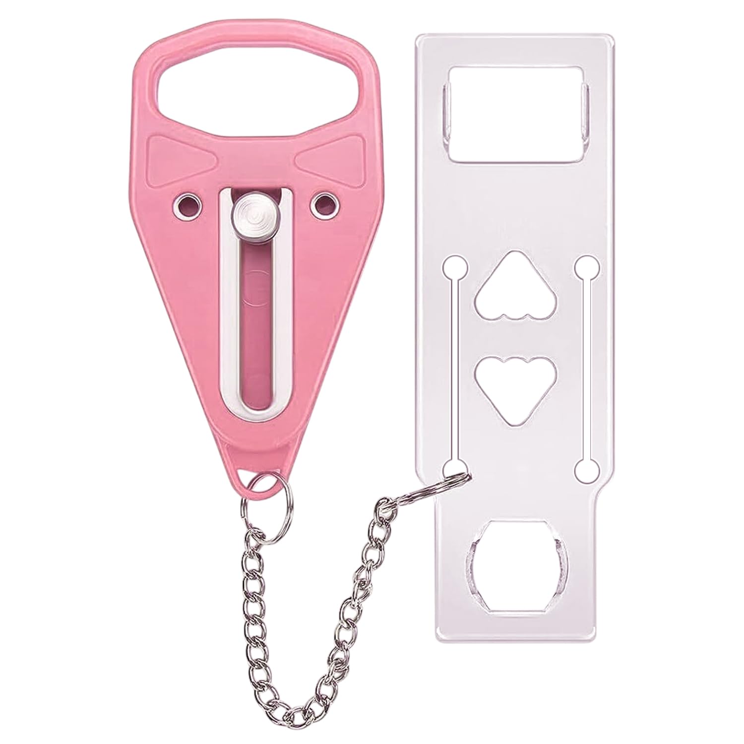 Photo 1 of Moneek's Hardware Portable Door Lock Security Stopper (1 Pink)