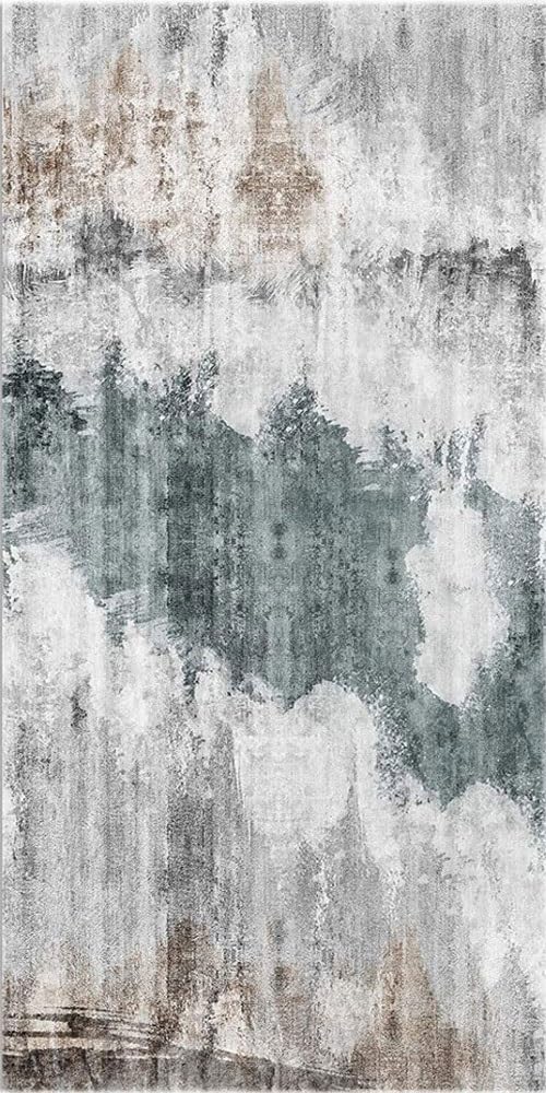 Dywanik Do Przedpokoju 95 x 280 cm Nie Gubiąca Włosia, Miękka Dywanik Do Wejścia Zmywalny Miękki, Vintage Chic, Chłonny Do Kuchni, Przedpokoju, Pralni, B