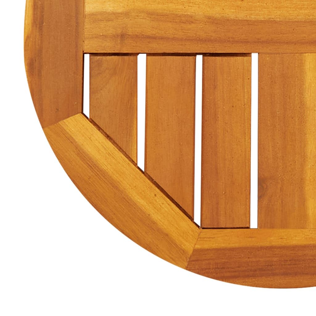 vidaXL Tischplatte Rund Ø40x2 cm Massivholz Akazie - Holzmöbelplatte, Ersatztischplatte
