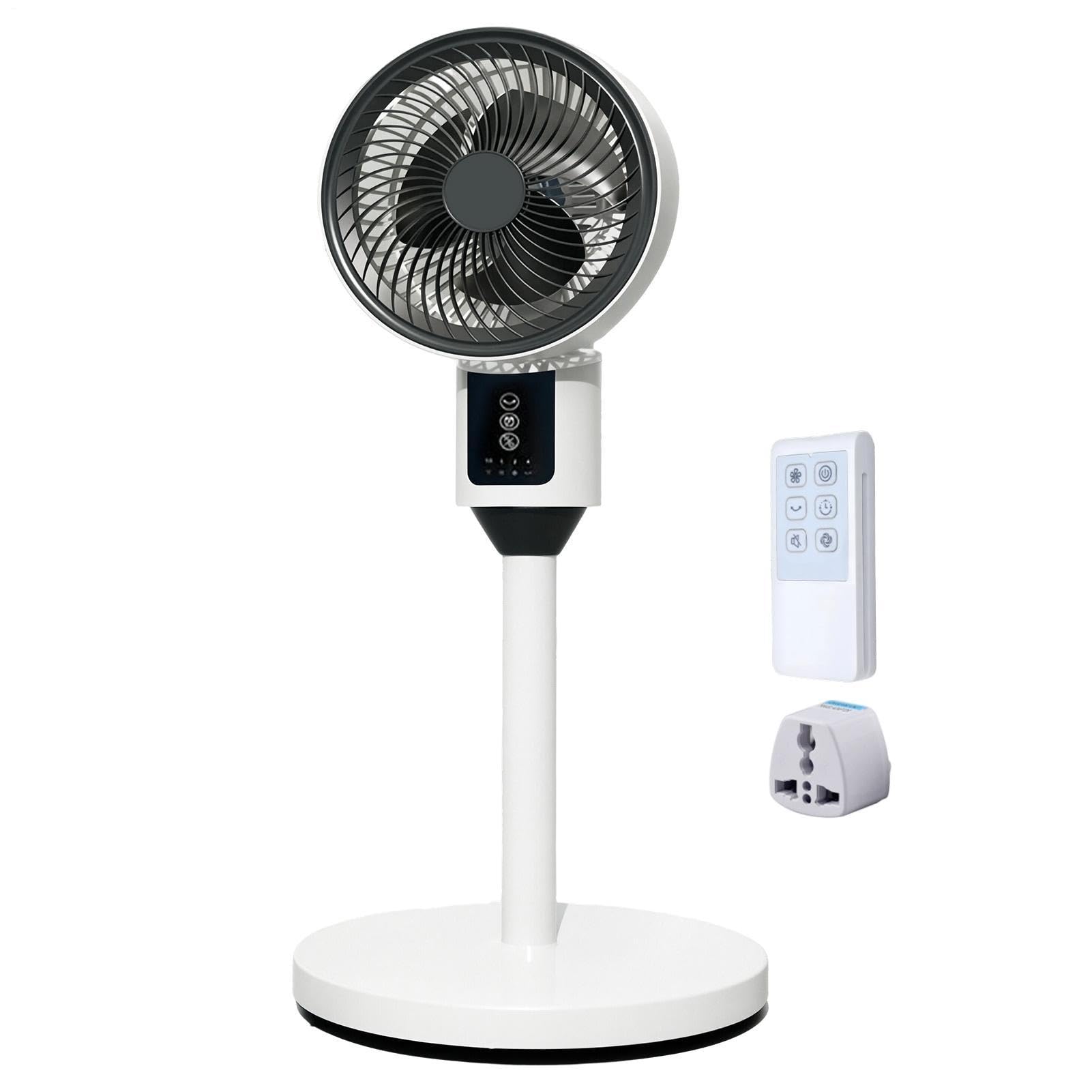 Ventilatore A Piantana Con Telecomando 3 Velocità Oscillante Silenzioso | Ventilatore Silenzioso Piantana E Da Tavolo Per Casa Camera Soggiorno Appartamento Scuola Tavolo Dormito