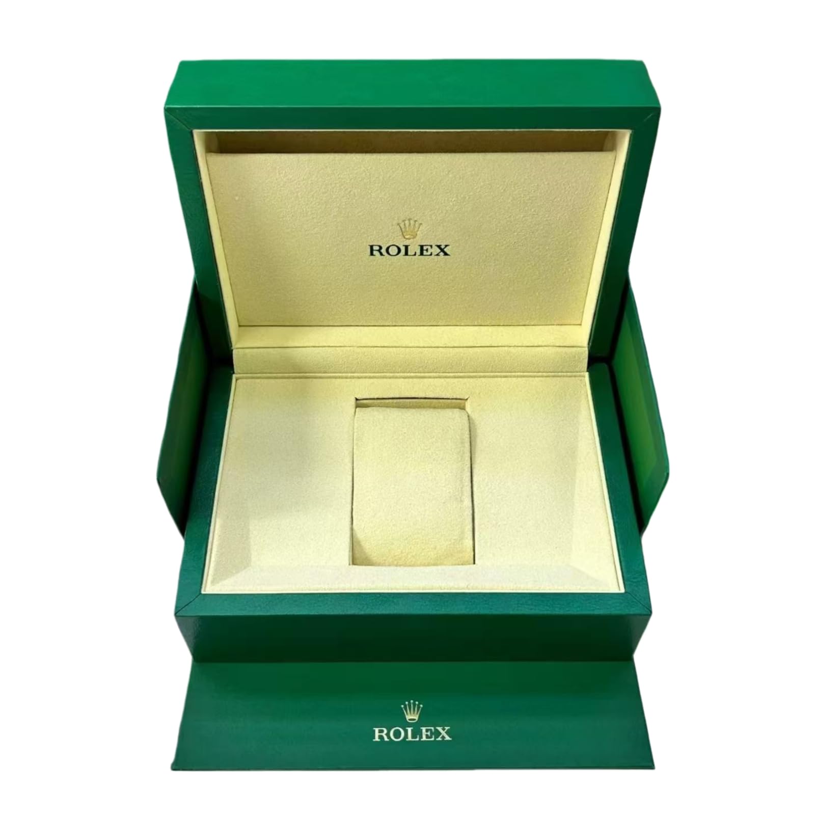 Zielone Pudełko Zegarek Przechowywanie Etui Witryna Organizer Premium Aksamit Wnętrze Ochronny Uchwyt dla Rolex