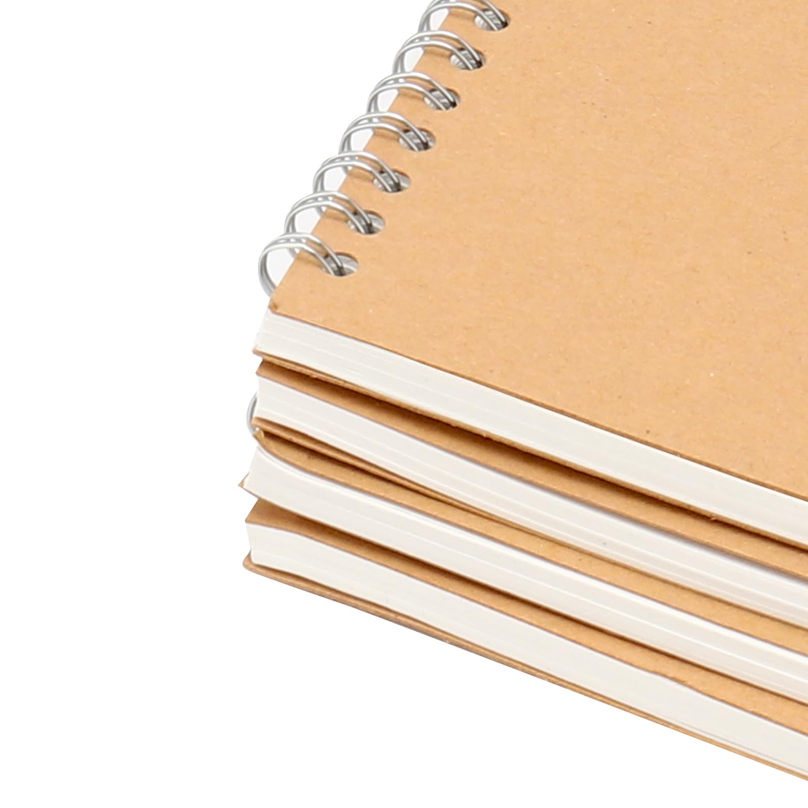 GINLANK 35 quaderni da disegno formato A6, rilegatura a spirale superiore, copertina in carta kraft, blocco per schizzi, disegno, scrittura, 120 pagine/60 fogli