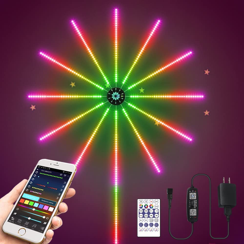 YATOSEEN LED Feuerwerk Lichter - RGB Lichtleiste Mit App Steuerung