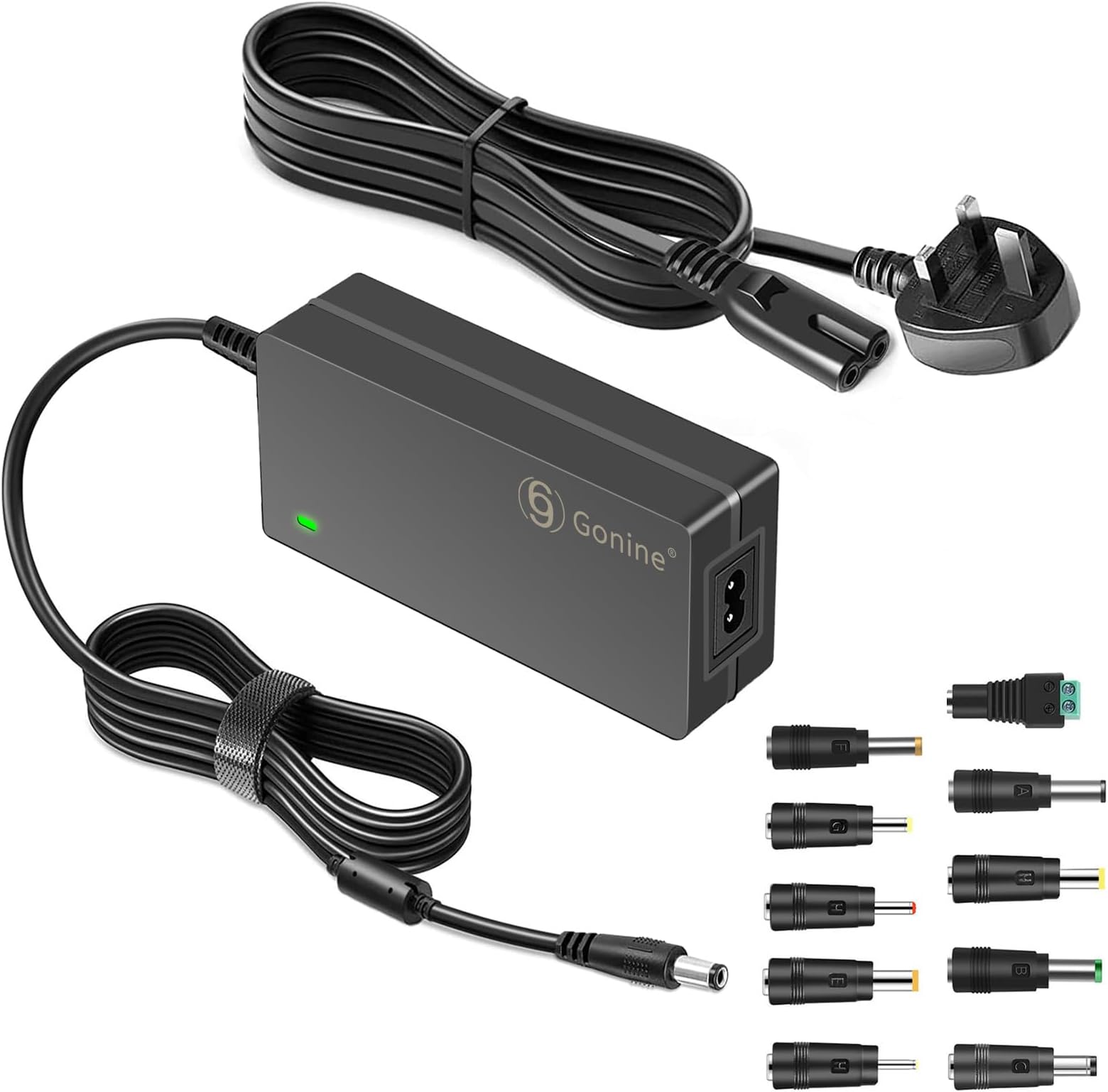 Gonine Adaptateur D'alimentation 24 V 1,5 A 1 A, 110-240 V AC Vers DC 24 V Compatible Avec Les Appareils 0-1500 MA, Pour Bandes Lumineuses LED 5050 3528, Diffuseur D'huiles Essentielles, Pistolet De