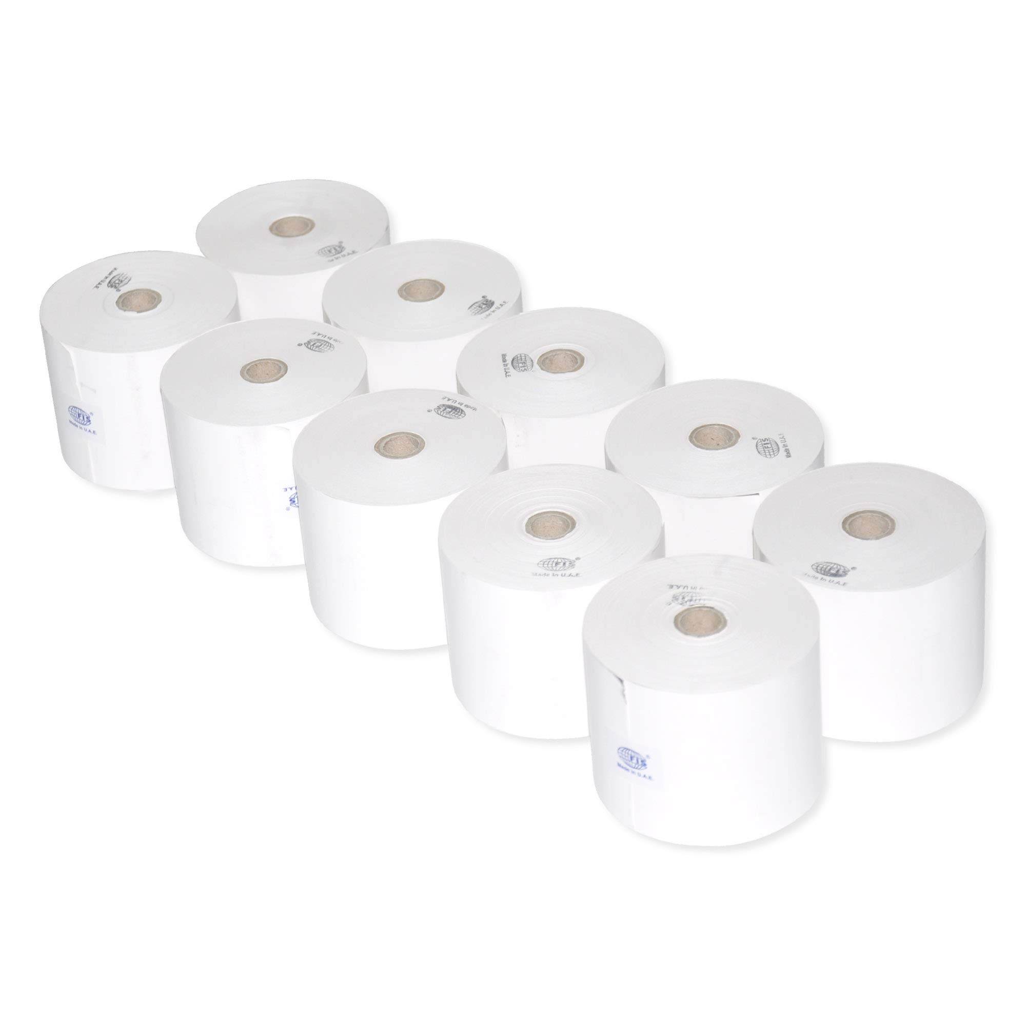 FIS10-Piece Thermal Paper Roll (57 x 70mm x 1/2 Inch) German Origin Material - FSFX5770MM10