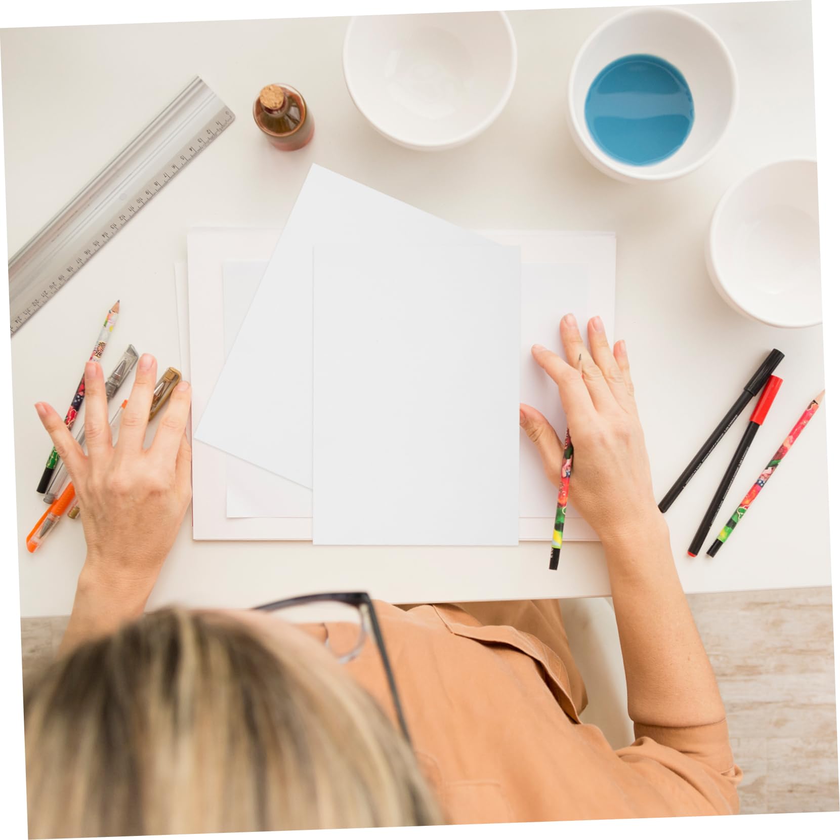 Carta da Disegno per Bambini e Adulti 400 Pezzi Bianca