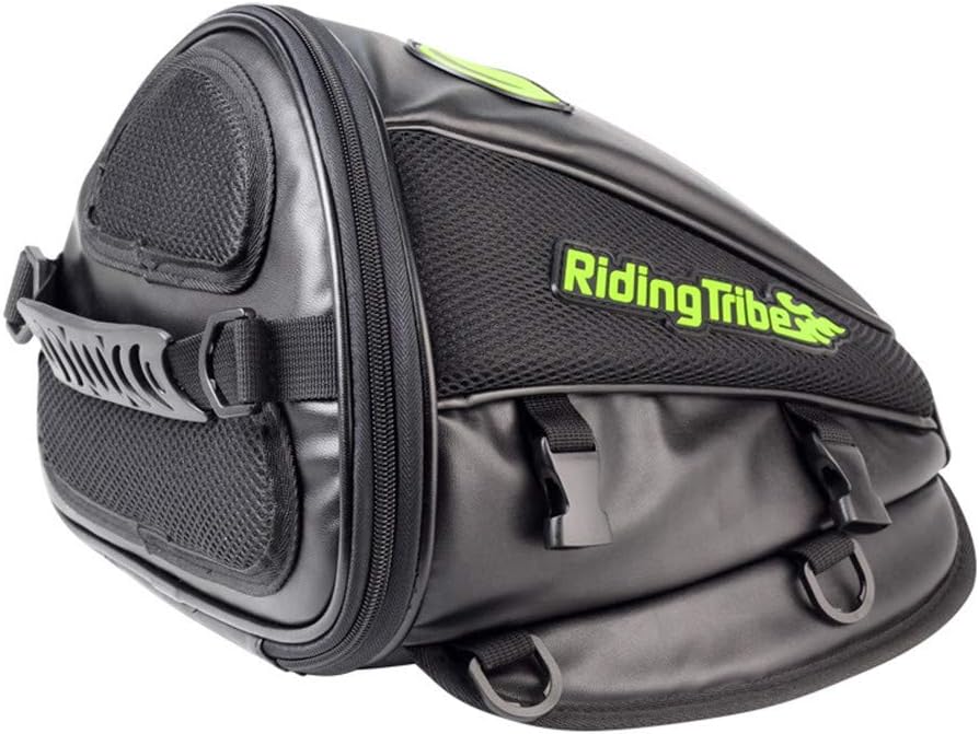 DRHYSFSA-Sports Bike Bag Rear Seat Rear Knight Bag Side Motorcycle Fuel Tank Motorcycle Travel Leather Multi-function Bag Men And Women Riding Cycling Supplies