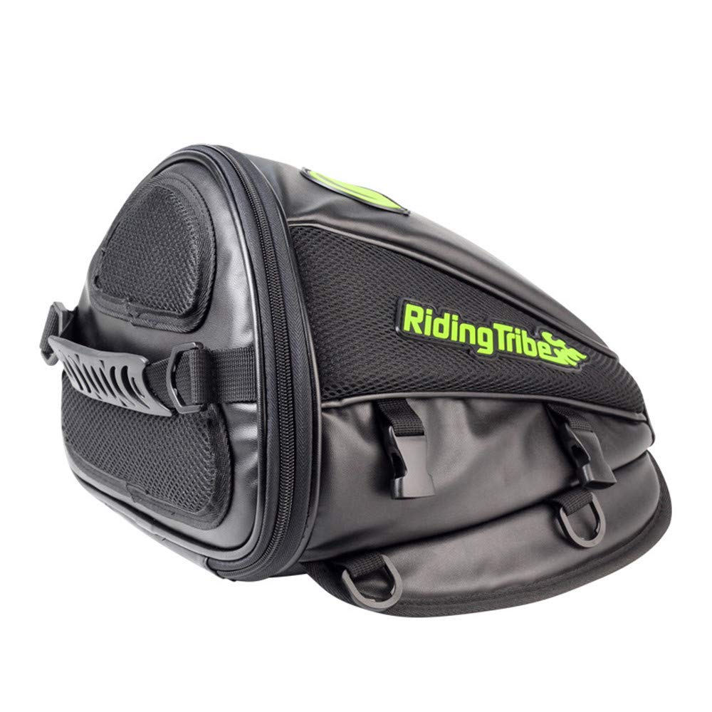 DRHYSFSA-Sports Bike Bag Rear Seat Rear Knight Bag Side Motorcycle Fuel Tank Motorcycle Travel Leather Multi-function Bag Men And Women Riding Cycling Supplies
