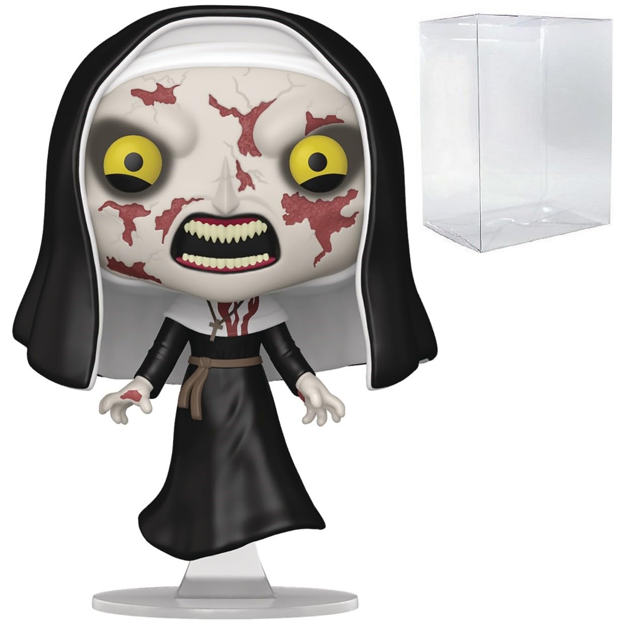 POP Movies: The Nun II - Demonic Levitating Nun Funko Vinyl Figure (Bundled with Compatible Box Protector Case) Multicolor 3.75 inches
