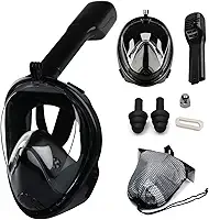 Máscara Mergulho Snorkel Full Face Suporte Gopro Câmera