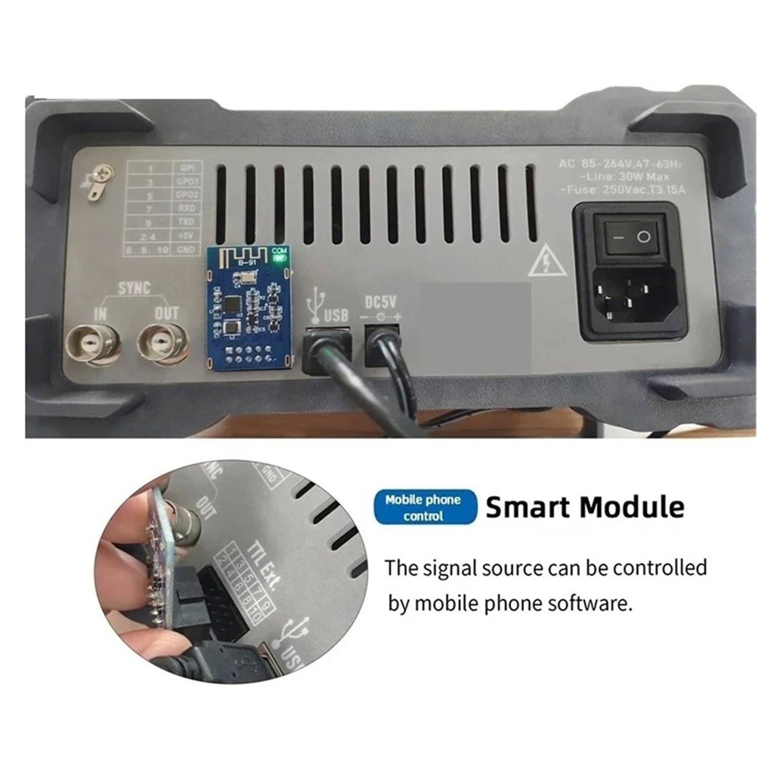 Generador De Señal PSG9060/PSG9080, Funciones Programable 60MHz, Formas Onda Arbitrarias Duales Con Control Bluetooth Estable Y Fiable(PSG9080)