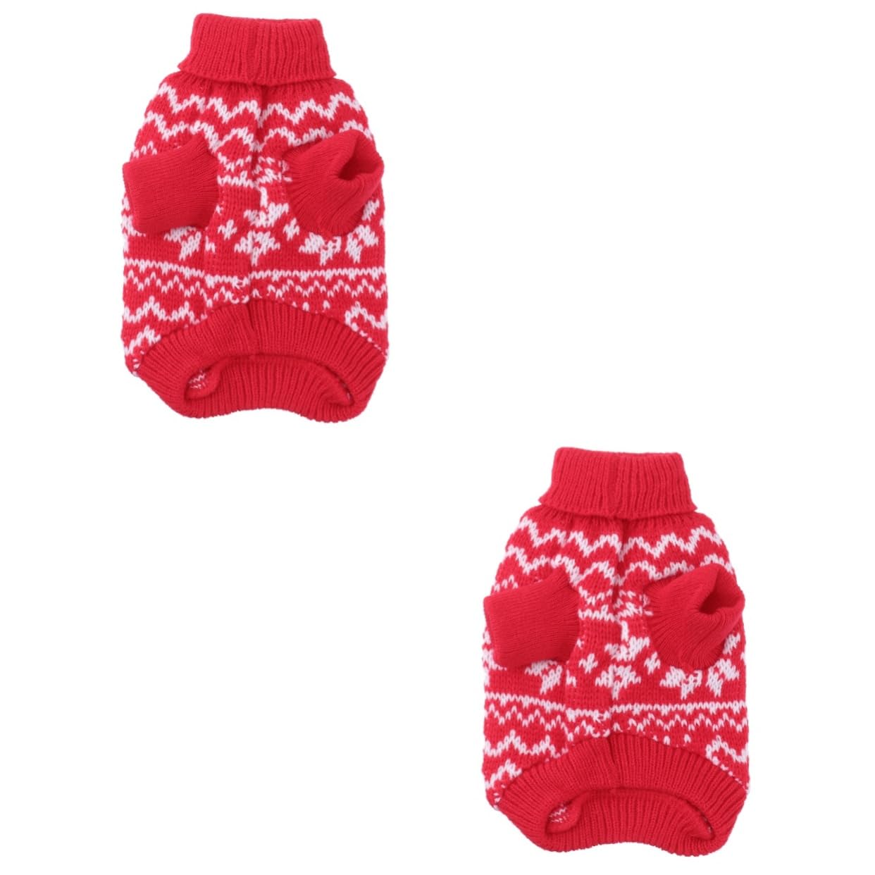 Pull pour animaux de compagnie BESPORTBLE (lot de 2) : vêtements d'hiver et de Noël