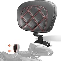 Vista 10 de FOVPLUE Respaldo para conductor, kit de almohadillas ajustables para respaldo del conductor, compatible con Harley Touring CVO Road Glide Road King