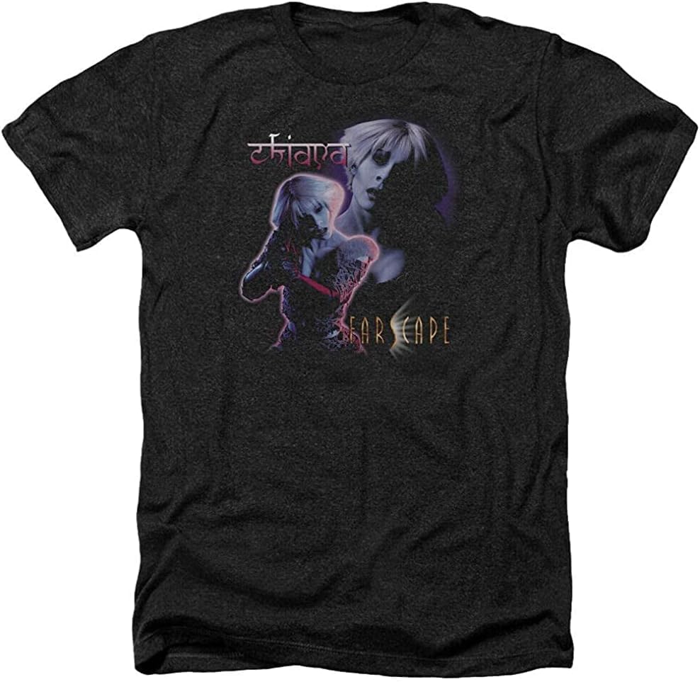 Farscape Chiana Erica - Camiseta de manga corta para hombre, Negro, XL