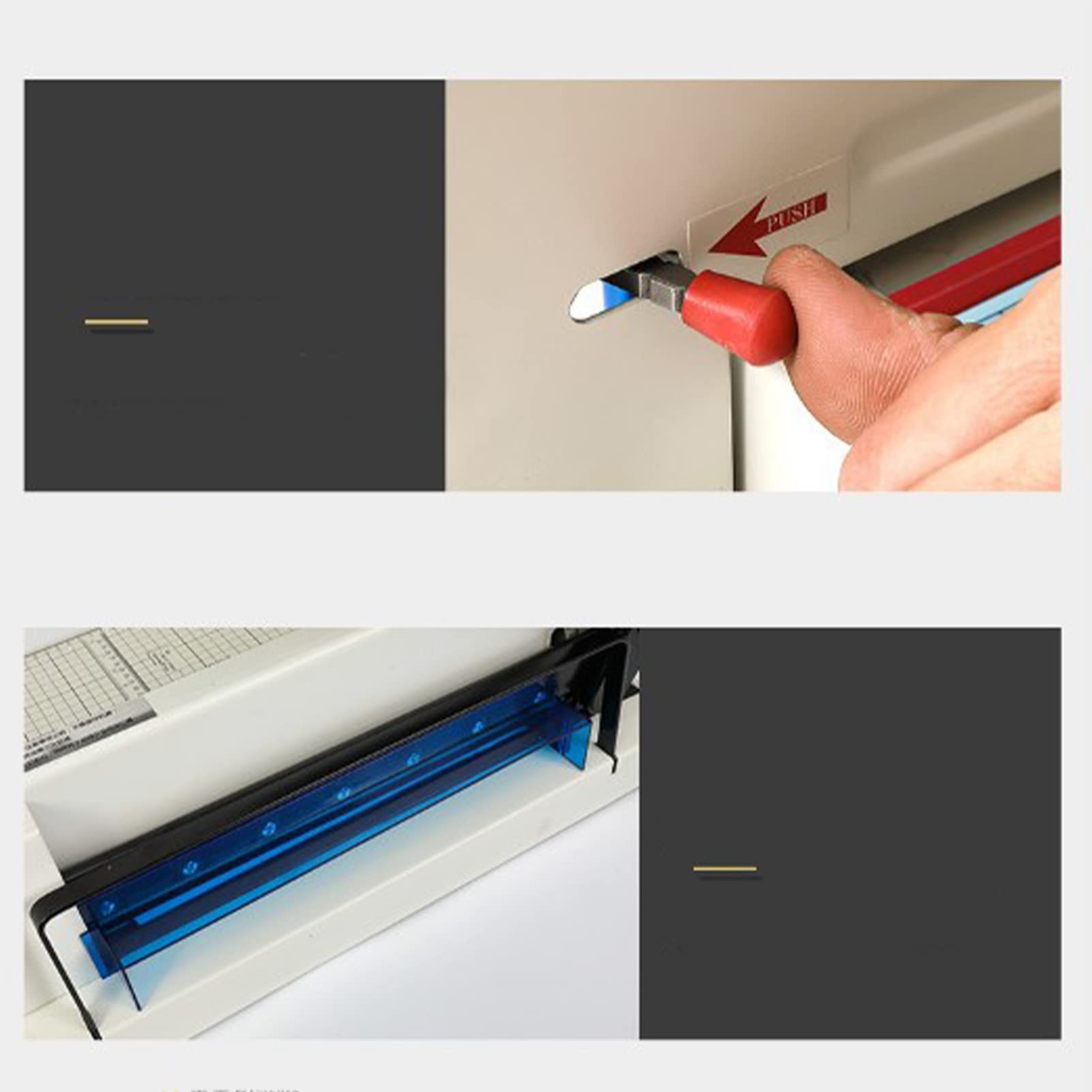 ViaGasaFamido A4 A4 Macchina di Taglio della Carta Impilata Il Trimmer di Carta Pesante a Leva del Trimmer per Misurazione Efficiente e Insegnanti/uffici, Materiale in Acciaio Inossidabile