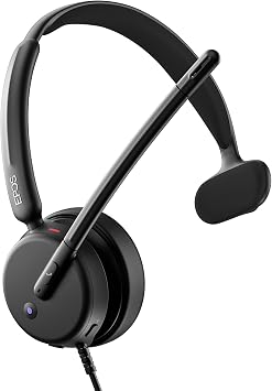 EPOS Impact 430T Mono USB C and USB A On-Ear Headset with Dual Noise-Canceling Mics, Microsoft Teams Certified, Plug-and-Play, Zoom Compatible, Ideal for Home Office & Business Calls