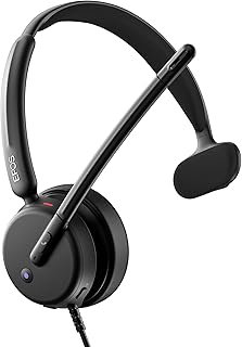 EPOS Impact 430T Mono USB C and USB A On-Ear Headset with Dual Noise-Canceling Mics, Microsoft Teams Certified, Plug-and-Play, Zoom Compatible, Ideal for Home Office & Business Calls