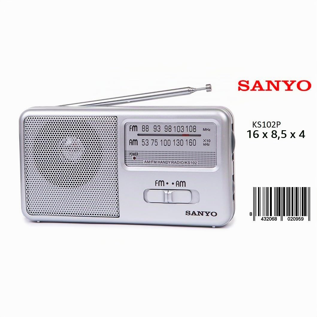 Radio de Sobremesa Am/FM Radio Sanyo Modelo Ks102P