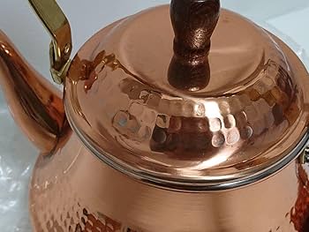 【未使用品】銅製ベルケトル　島本製作所 未使用品 島本製作所 鎚目仕上げ 純銅製 ベルケトル 薬缶 レトロ