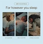 Coop Home Goods Eden Cool Adjustable Pillow Queen Size, Bed Pillow for Sleeping, Back, Stomach and Side Sleeper, Medium Soft Memory Foam Cooling Gel - CertiPUR-US/GREENGUARD Gold