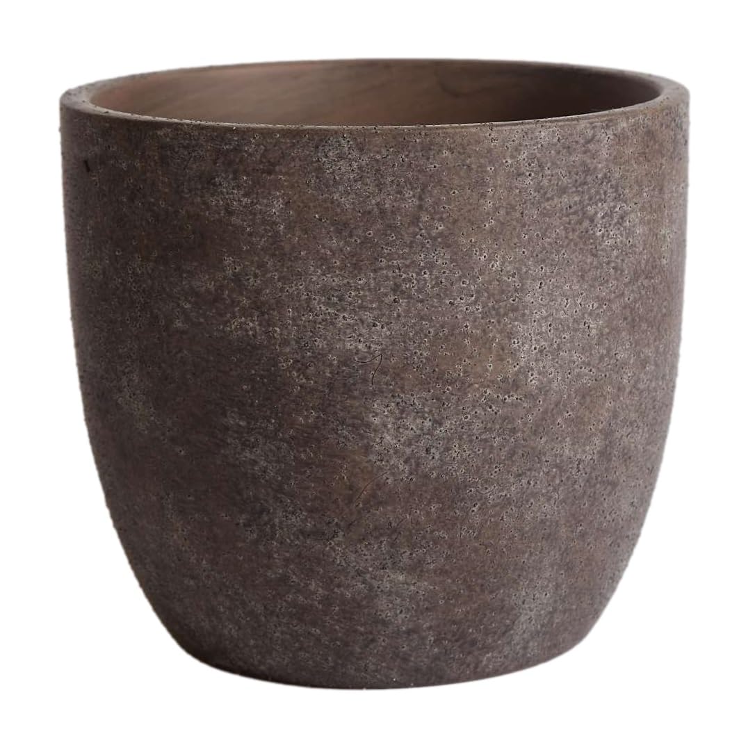 Olly & Rose grandi vasi di fiori in ceramica marrone sbiadito