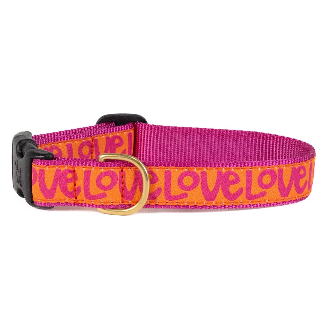 Collier pour chien Amour Up Country anti-irritation ajustable pour tour de cou M