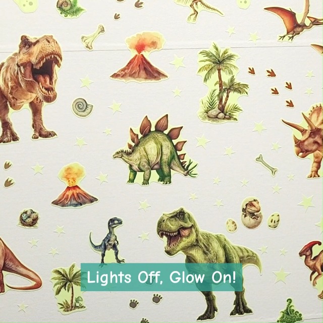Vinilos Decorativos Dinosaurios Brillan en la Oscuridad miniatura 7