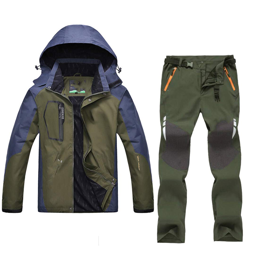 Ropa de Pesca Pantalones de Secado rápido al Aire Libre Traje de Pesca para Hombres Chaqueta de Pesca con protección Solar Transpirable 39 XL