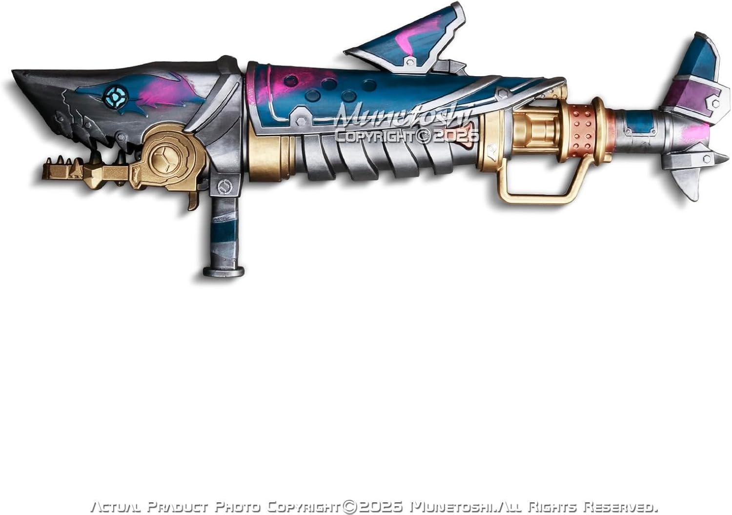 Munetoshi 25.5" Foam Fishbones Jinx Video Game League Costume Legends Cosplay Prop Arcane Blue