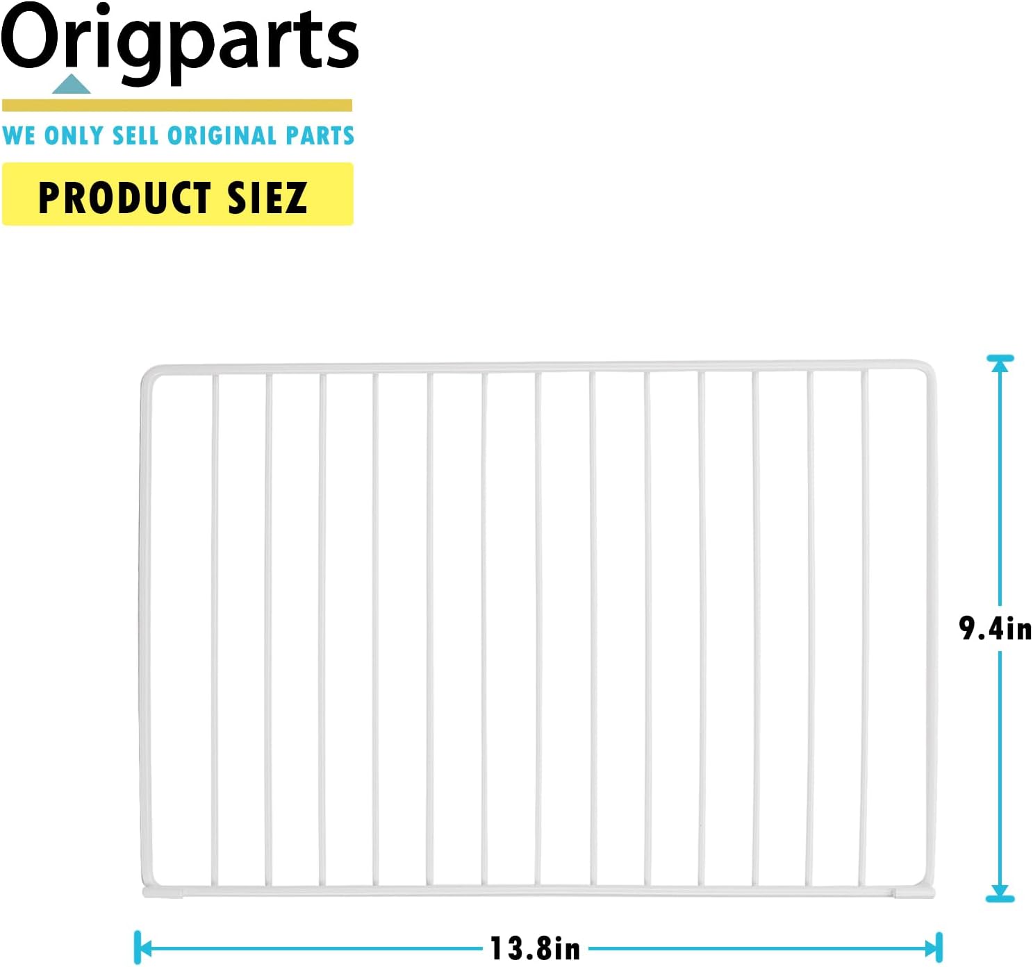 2301500020 Freezer Wire Shelf Replacement Part - White Coated Metal Rack - Compatible with Magic Chef, Premium Levella Mini Fridge Models HMDR450SE, HMDR450WE, HMDR450BE