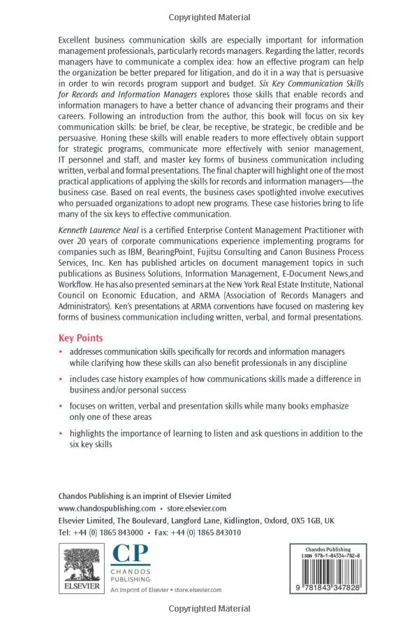 Six Key Communication Skills for Records and Information Managers