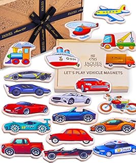 Jaques of London Vehicle Fridge Magnets for Kids | Childrens Car Magnets | Magnetic Toys for Kids | Since 1795