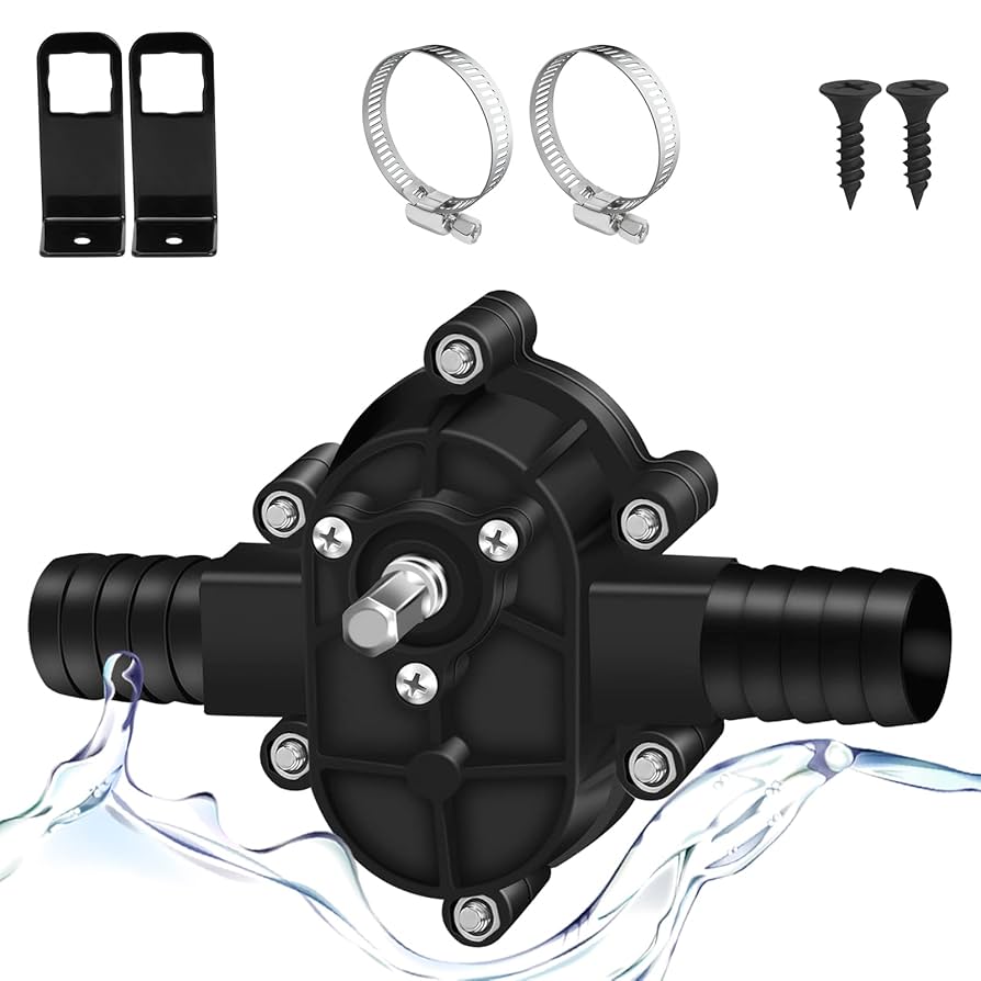 Electric Drill Pump Mini Hand Self-priming Liquid Transfer Pumps Outdoor Tools(With 7 Meter Pipe