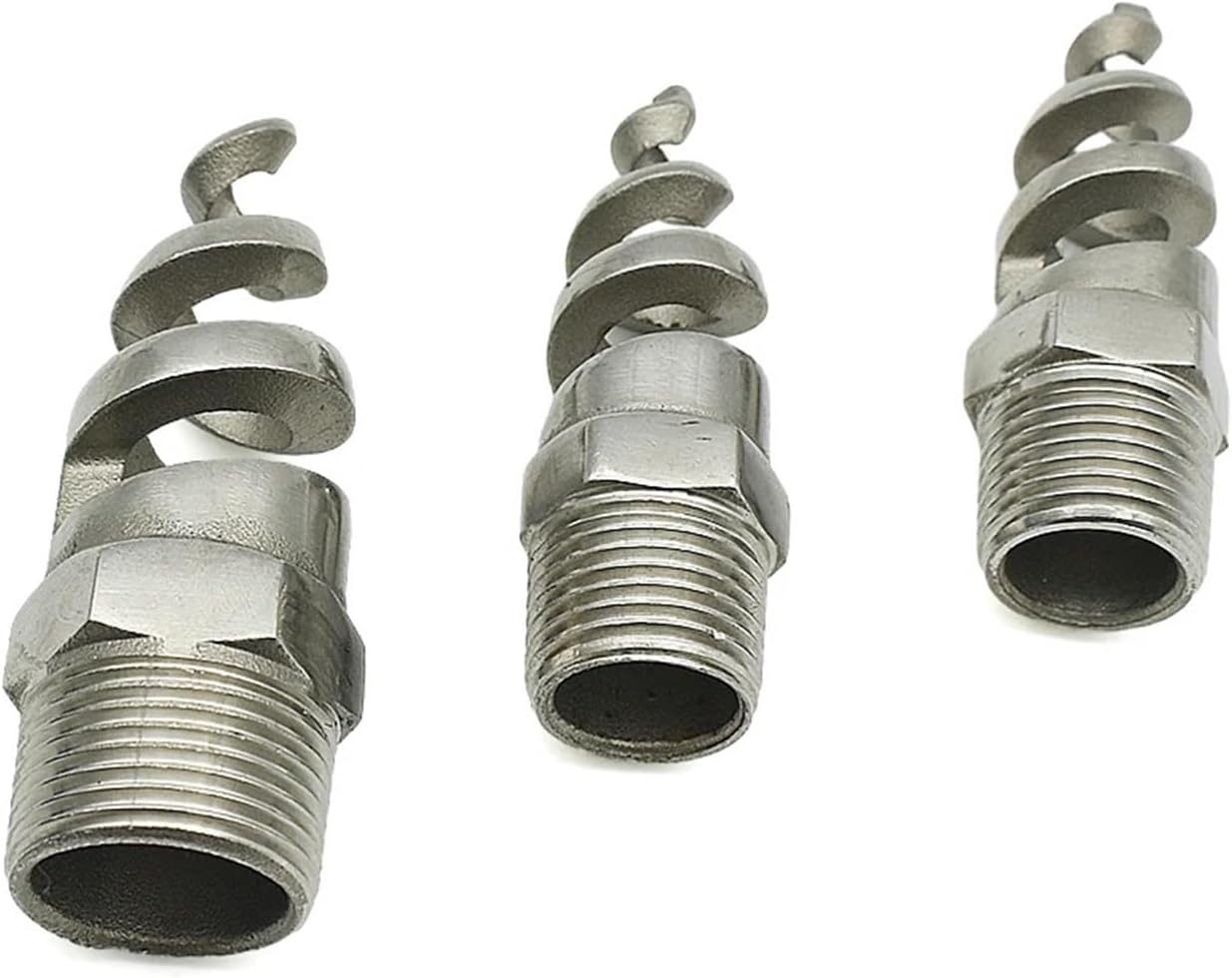 1pcs 1/4 "-2" BSP304/316L Stainless Steel Spiral Cone Atomizing Nozzle Spray Sprinkler Heads for Garden and Lawn Irrigation(Brown,SUS304)