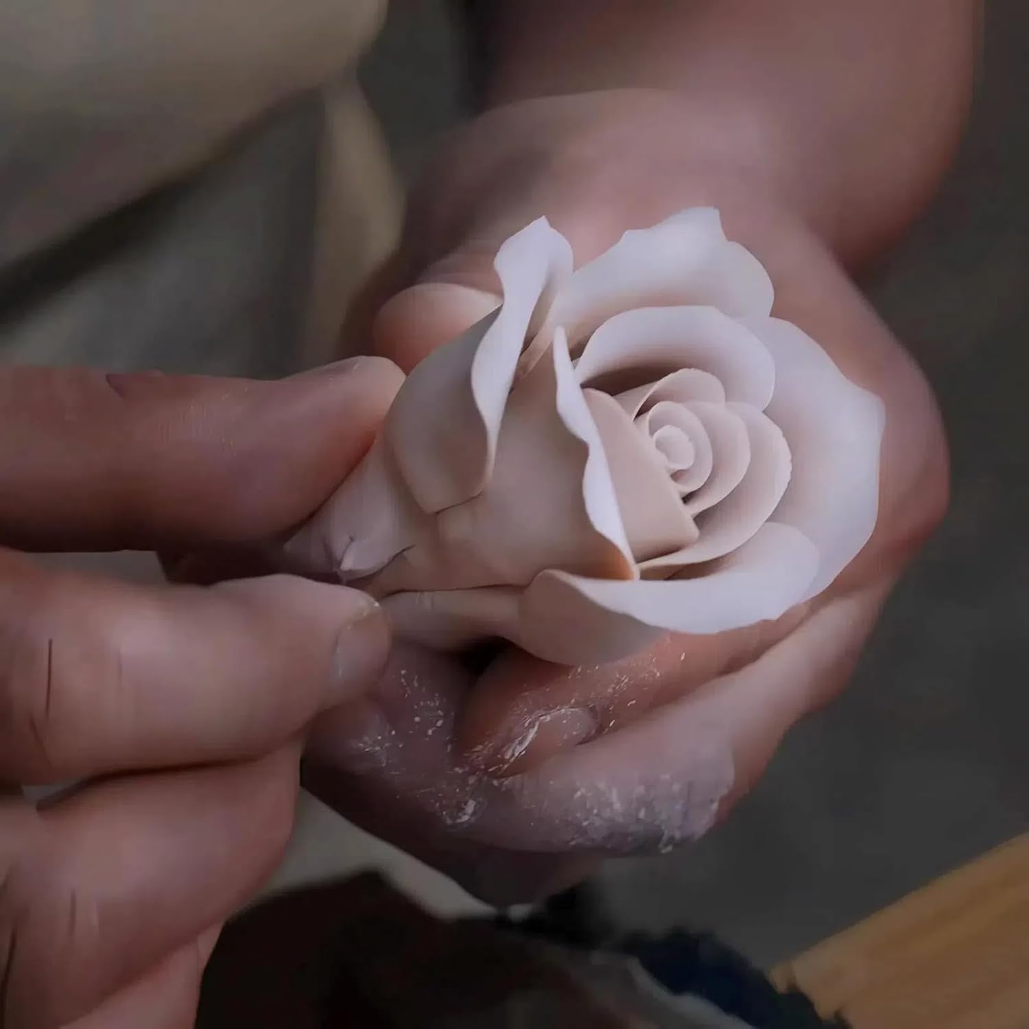 Kerámia rózsa diffúzor szín és textúra