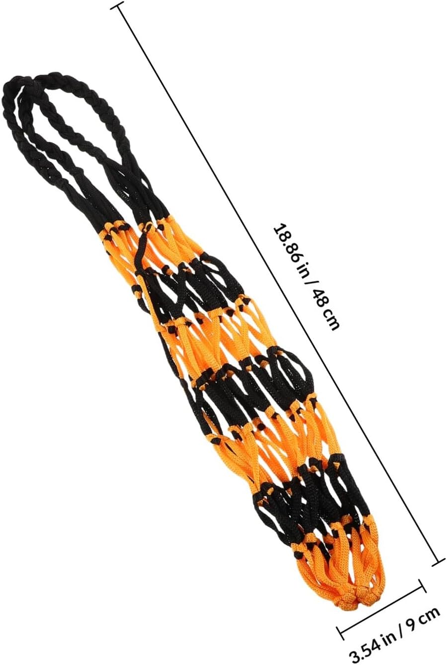 SOLUSTRE Mesh Basketball Bag and Soccer Ball Holder Set, 4pcs Nylon Breathable Sports Ball Carrier Nets with Keeper Function for Team Sports and Outdoor Training