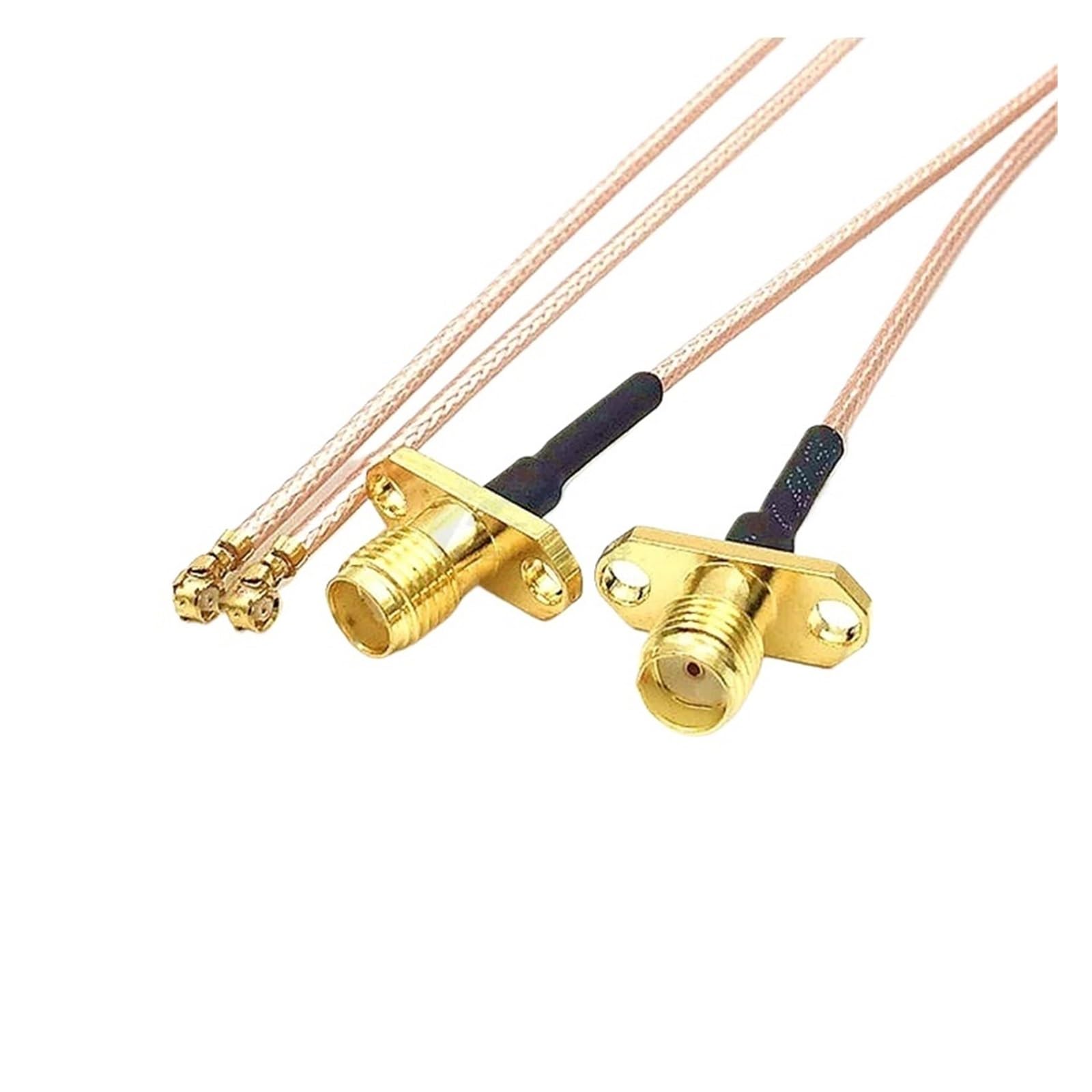 Adattatore IPEX A SMA Per Cavo RG178 Con Flangia A Doppio Foro Da 10 Pezzi