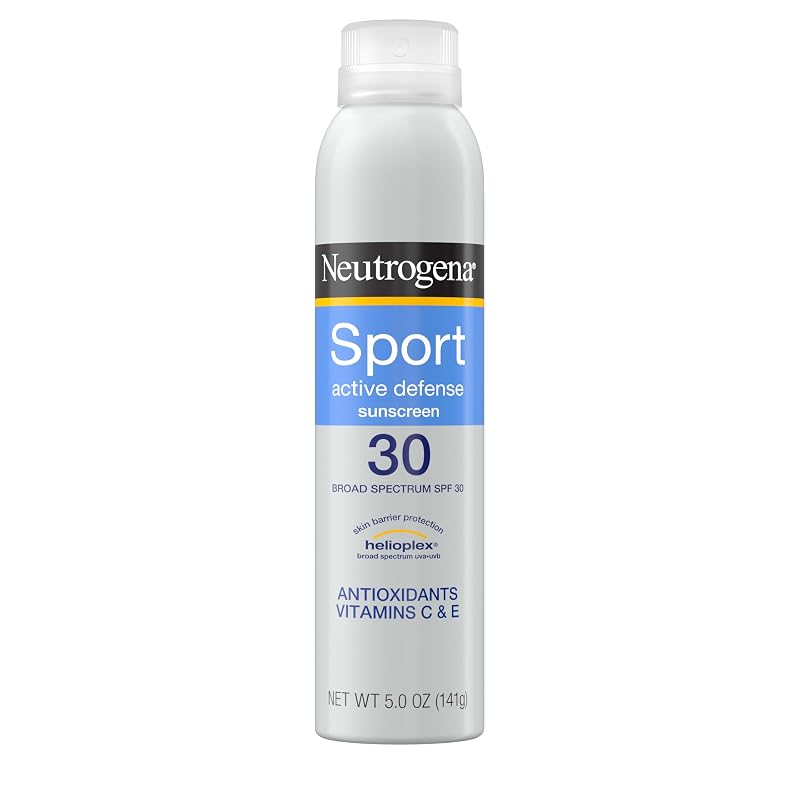 Protetor solar corporal em spray Neutrogena Sport Active Defense SPF 30, 150 mL