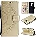 Produktbild Hülle Handyhülle for LG G7, Premium Leder Flip Schutzhülle [Standfunktion] [Kartenfächer] [Magnetverschluss] lederhülle klapphülle für LG G7 - TTHH051107 Gold