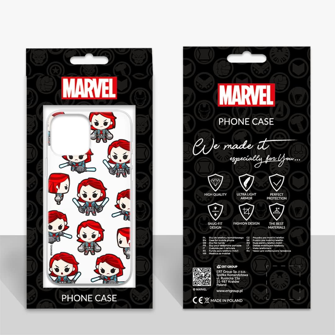 ERT GROUP Mobile Phone case for Xiaomi REDMI Note 10 5G / Poco M3 PRO Original and Officially Licensed Marvel Pattern Black Widow 013 adapted to The Shape of The Mobile Phone, Partially Transparent