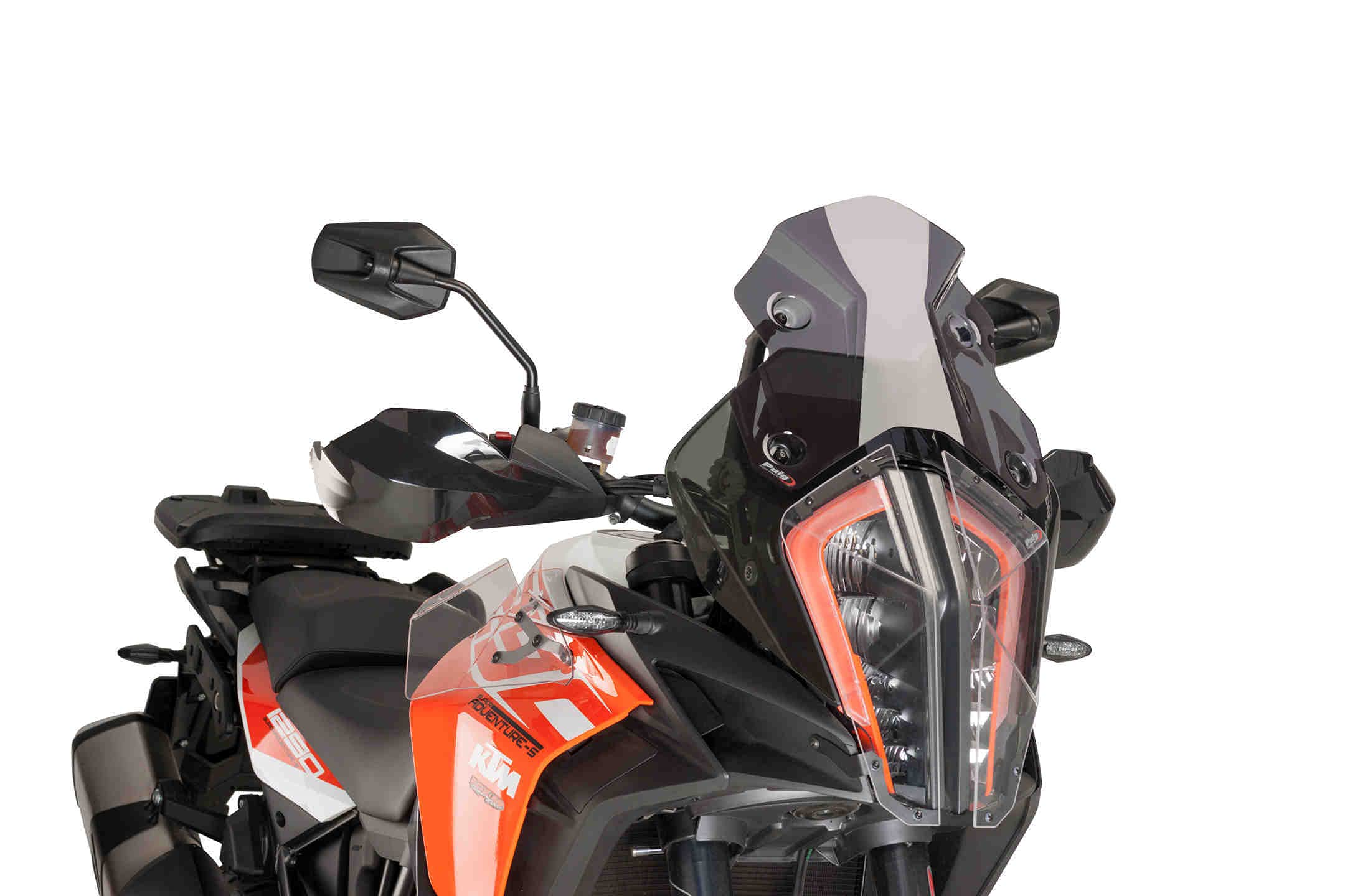 Puig 9716F Cupolino Sport compatto e aerodinamico in acrilico ad alto impatto con profilo arrotondato e design sportivo che migliora protezione e visibilità, Fumé Scuro