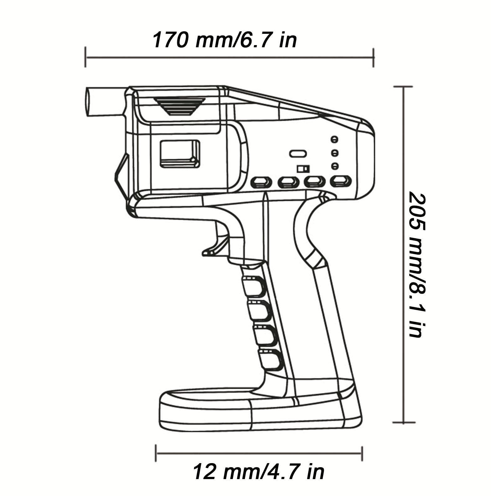 Koktajlowy Pistolet do Palenia Ręczne Urządzenie Pistolet do Zaparzania Dymu Przenośny Palacz do Żywności, do Serów, Mięsa, Grilla, Ryb, Steków, Konstrukcja Ładowania USB