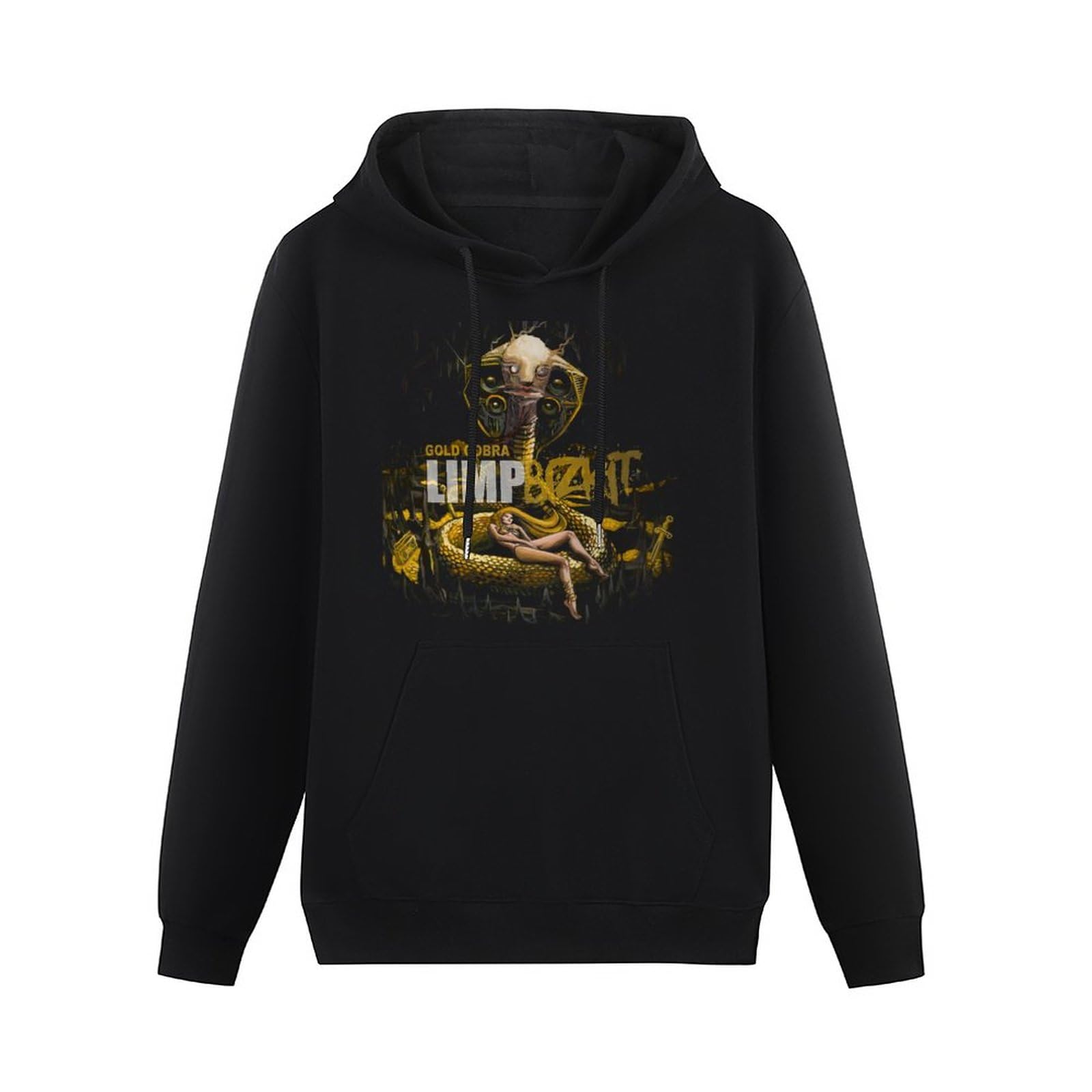 algem New Limp Bizkit Gold Cobra Logo Men'S Graphic Hoody Size M
