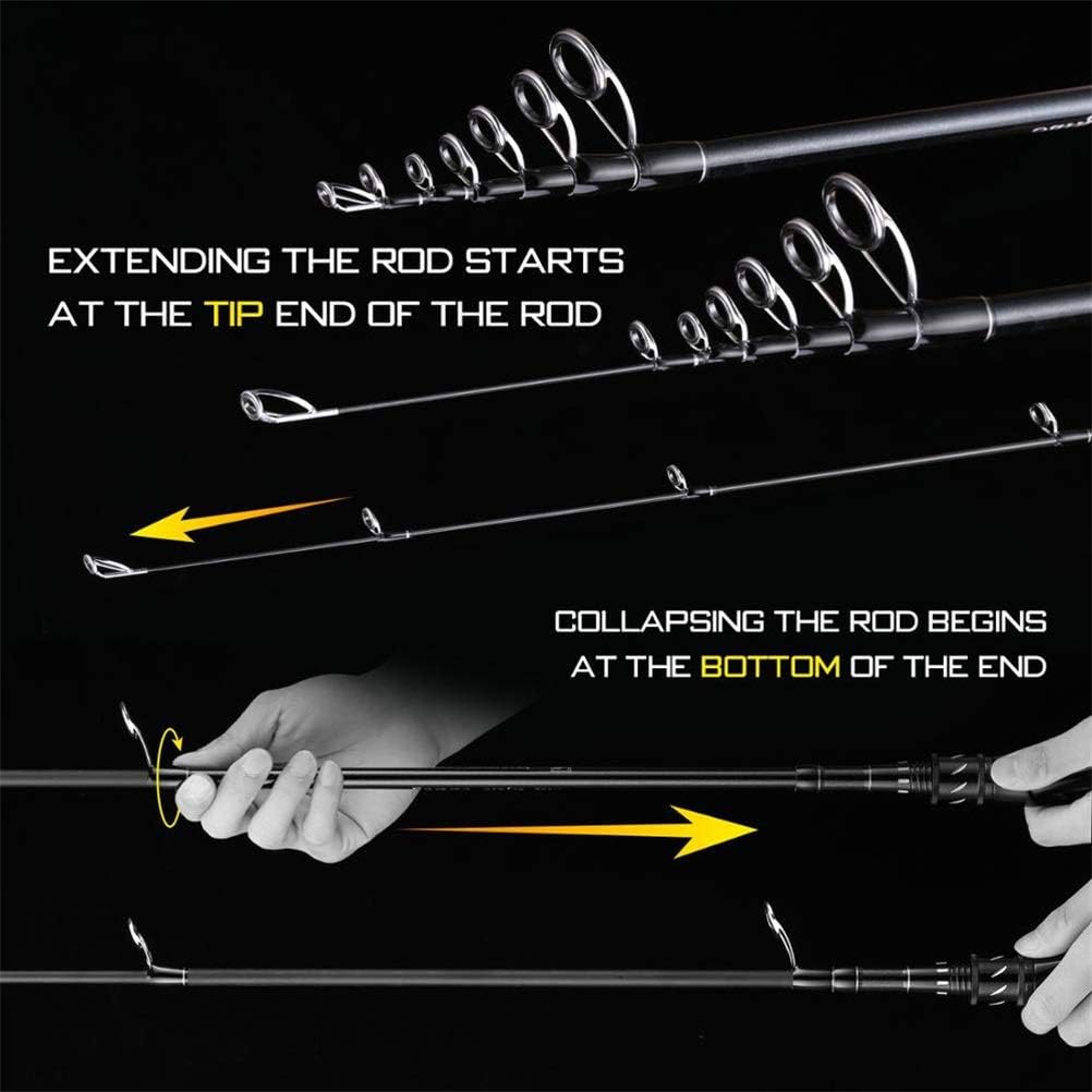 Lure Fishing Rod 2.1M 2.4M M Power 7-25g Carbon Material Casting Spinning Rod with EVA Grip (Size : Spinning 210cm MH)