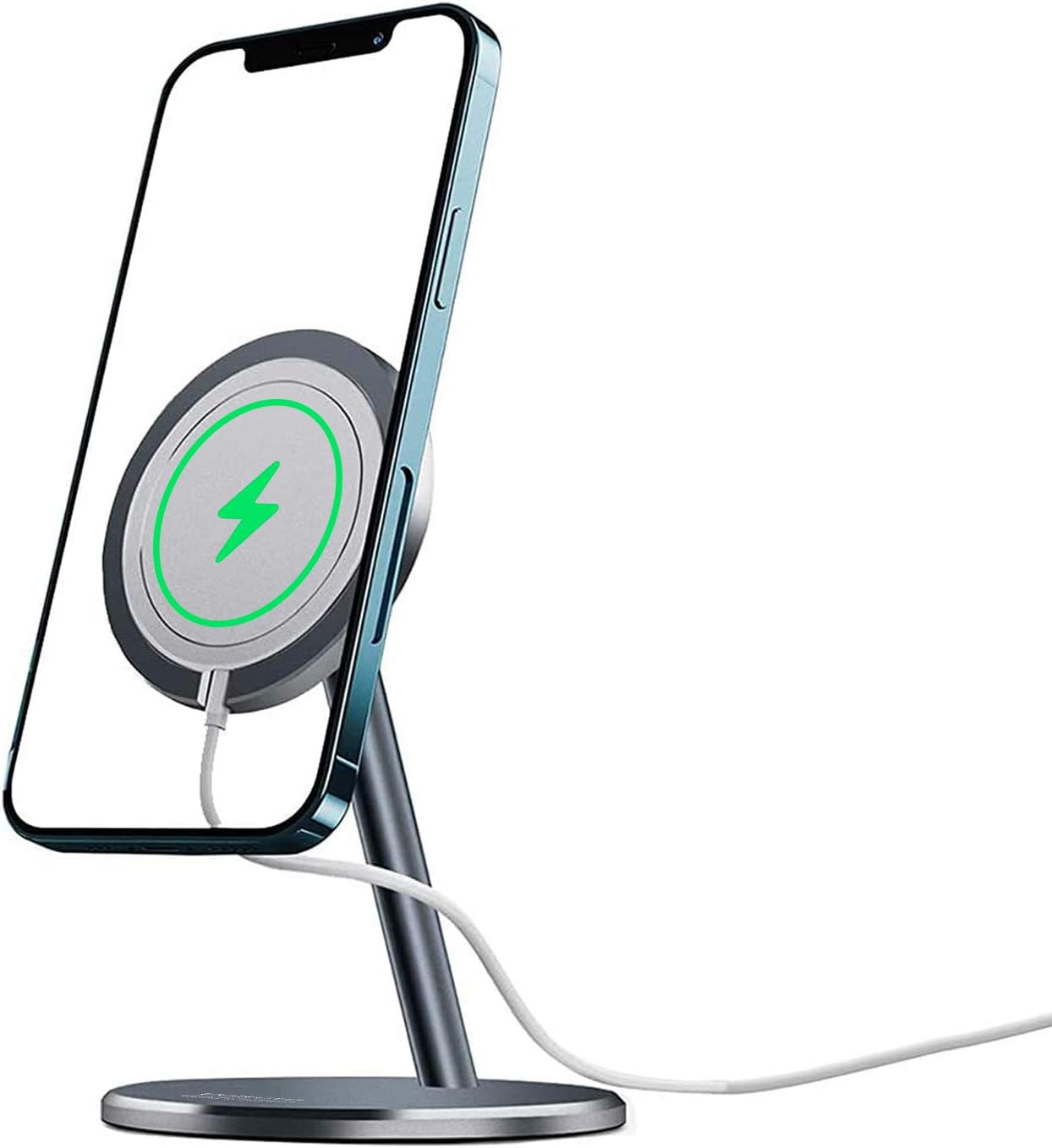 Poitcto Aluminum Phone Stand Compatible with MagSafe Charger (Gray)