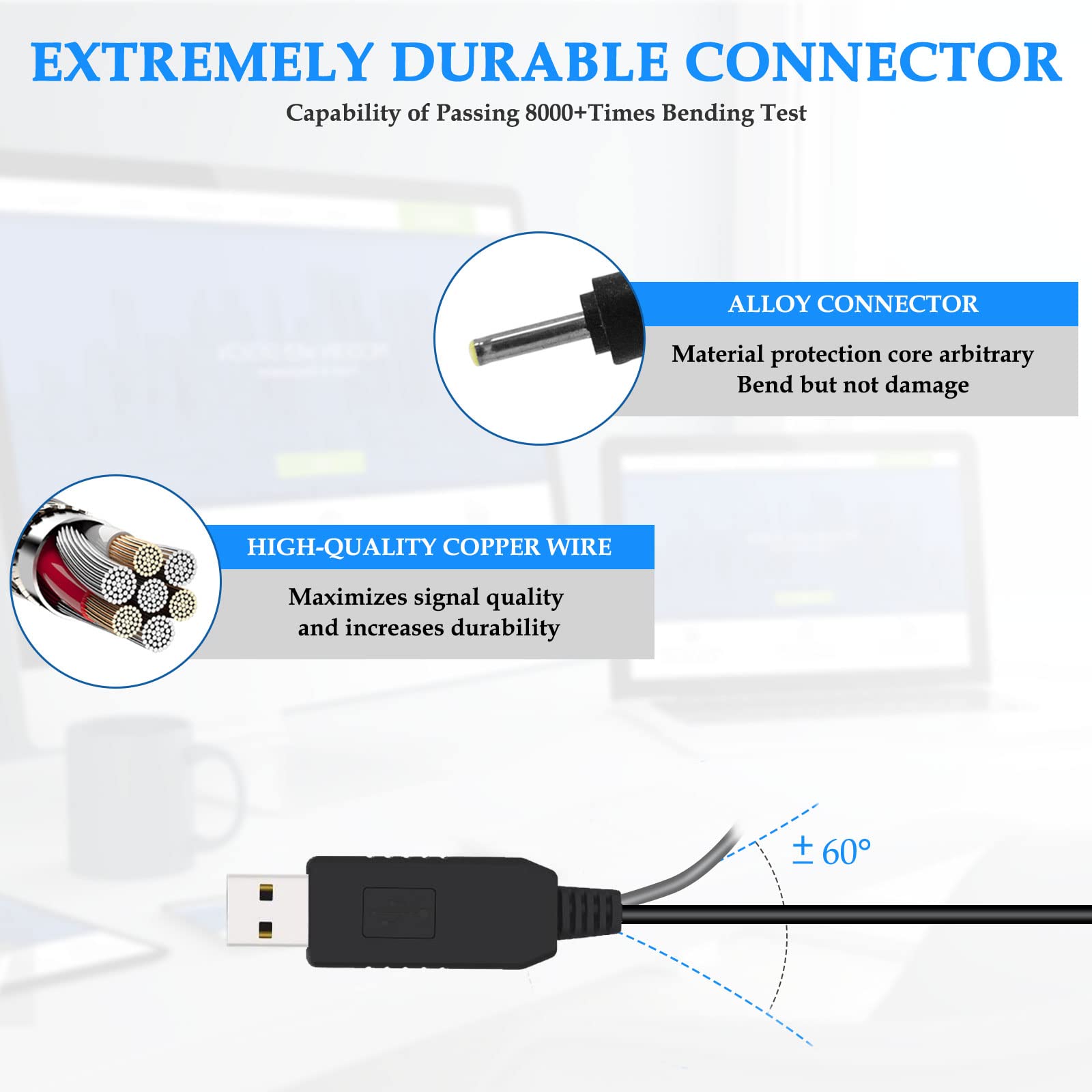 MULTIM Charger Cord for Braun MGK3321 Trimmer - Image 4